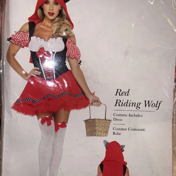 NWT Leg Avenue Red Riding Wolf Halloween Costume XS Extra Small - Picture 7 of 7